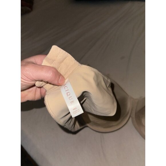 Cacique Tan Back Smoother Lightly Lined Full Coverage Underwire Bra Size 46c - Picture 3 of 4